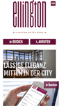 Mobile Screenshot of ellington-hotel.com