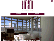 Tablet Screenshot of ellington-hotel.com